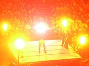 Kane used Fire during his Entrance.