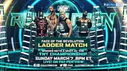 Scorpio Sky vs. Cody Rhodes vs. Penta El Zero M vs. Lance Archer vs. Max Caster vs. Ethan Page in a Face of the Revolution Ladder Match