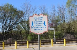Truman Depot Sign in Independence, MO