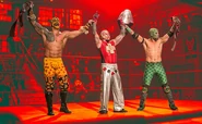 Prince Puma, Rey Mysterio Jr. & Dragon Azteca Jr. 4th Champions