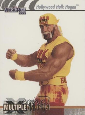 2003 WWE WrestleMania XIX (Fleer) Hollywood Hulk Hogan 78