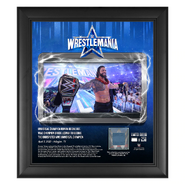 Roman Reigns WrestleMania 38 15x17 Plaque