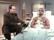 Thunder 5-17-00 15.jpg (12 KB) Mike Tenay interviews Chris Kanyon in the hospital.