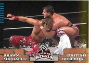 2008 WWE Ultimate Rivals (Topps) Shawn Michaels vs. British Bulldog (No.52)