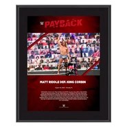 Matt Riddle Payback 2020 10x13 Commemorative Plaque