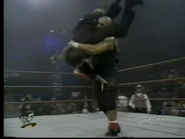 Mosh bodyslamming Dennis Knight