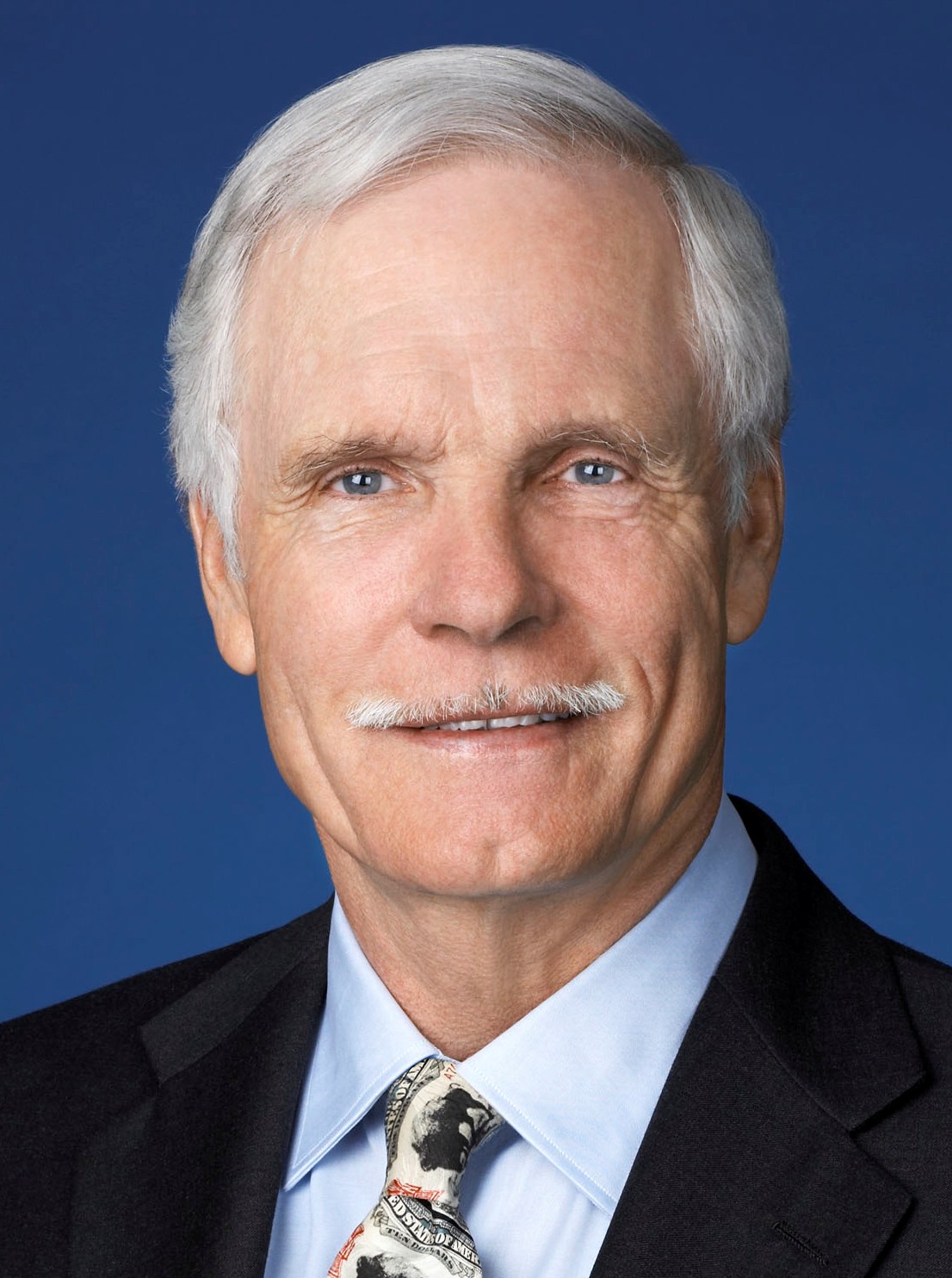 Team owner Ted Turner with wife Jane Fonda during the Atlanta