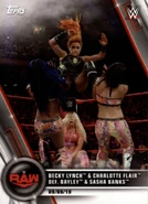 2020 WWE Women's Division Trading Cards (Topps) Becky Lynch & Charlotte Flair (No.79)