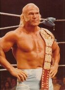 Billy Graham with custom red strap belt