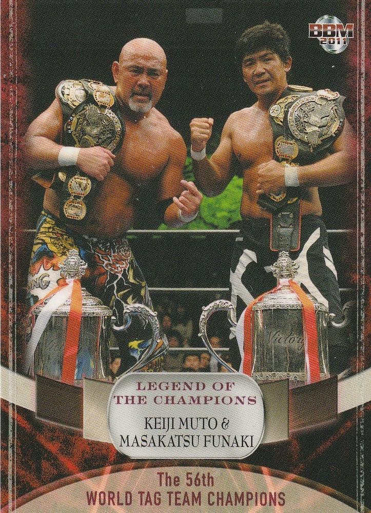 2011 BBM Legend of the Champions Keiji Muto-Masakatsu Funaki (No 