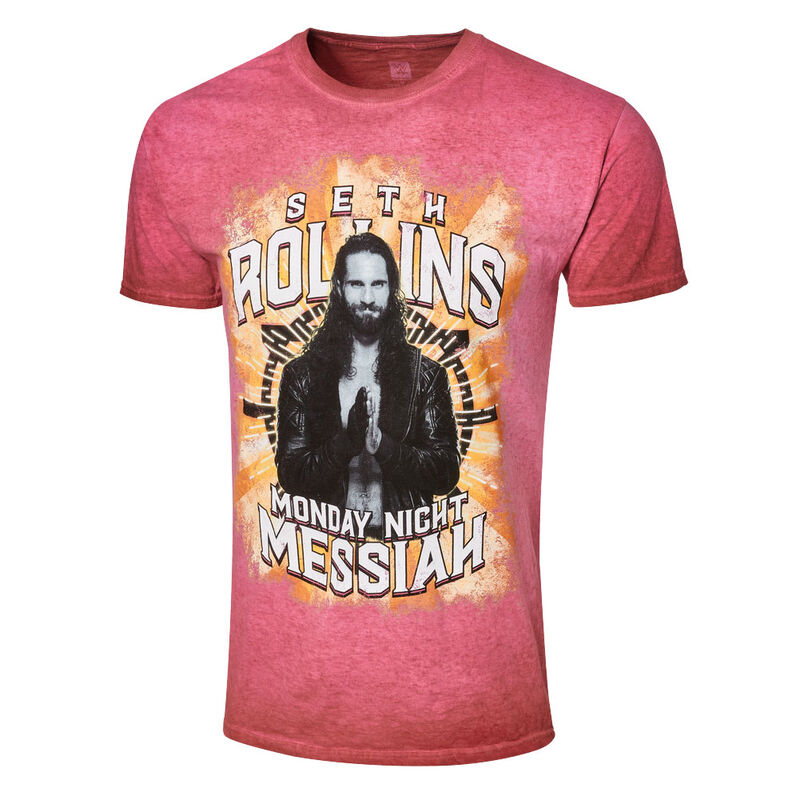 Seth Rollins Monday Night Messiah Mineral Wash T Shirt Pro Wrestling Fandom