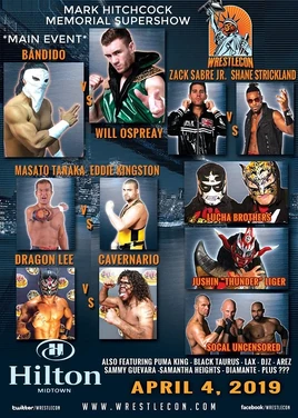 WrestleConMarkHitchcockMemorialSuperShow2019Poster