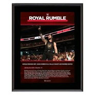 Roman Reigns Royal Rumble 2020 10x13 Commemorative Plaque