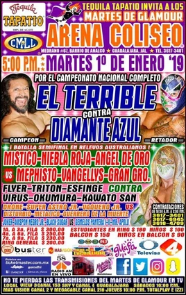 CMLL Guadalajara Martes (January 1, 2019)
