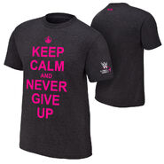 John Cena Keep Calm and Never Give Up Courage Conquer Cure T-Shirt