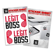 Sasha Banks "The Legit Boss" Sticker Sheet