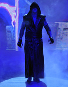 Taker walking down ramp