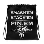 Roman Reigns Smash 'Em, Stack 'Em, Pin 'Em Drawstring bag