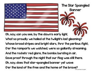 Correct Lyric for The Star-Spangled Banner - Star Spangled Music