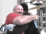 Thunder 5-24-00 4.jpg (14 KB) Norman Smiley and Ralphus hawk products to Shane Douglas. Douglas says he'll give a shot to the two for the hardcore title.