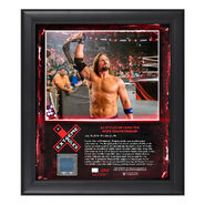 AJ Styles Extreme Rules 2018 15 x 17 Framed Plaque w/ Ring Canvas