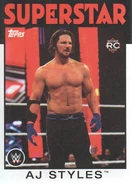 2016 WWE Heritage Wrestling Cards (Topps) AJ Styles (No.1)