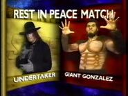 The Undertaker v Giant Gonzalez