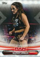 2019 WWE Raw Wrestling Cards (Topps) Sarah Logan (No.65)