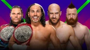 ER 2017 Tag Team Match.jpg (79 KB) The Hardy Boyz (Matt Hardy and Jeff Hardy) (c) vs. Cesaro and Sheamus in a Tag team Steel Cage match for the WWE Raw Tag Team Championship