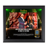 Mike & Maria Kanellis Money in the Bank 2017 15 X 17 Framed Plaque w Ring Canvas