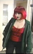Daffney with a red wig dressed as a "Red-Headed Step-Child."