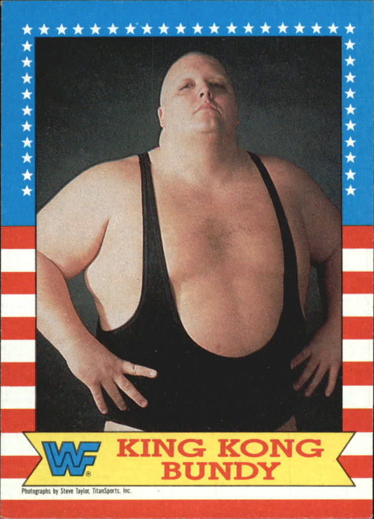 King Kong Bundy Signed 1987 Topps WWF WWE Trading Card Pro Wrestling Autograph 