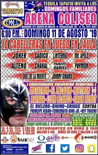 CMLL Guadalajara Domingos (August 11, 2019)poster