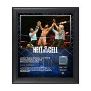 Jinder Mahal Hell In A Cell 2017 15 x 17 Framed Plaque w Ring Canvas