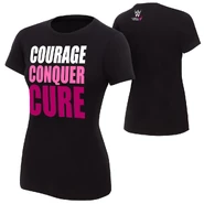 WWE "Courage Conquer Cure" Women's Black T-Shirt