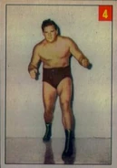 1954-1955 Parkhurst Wrestling Trading Cards Johnny Barend (No.4)
