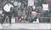 Van Hammer gets speared by Goldberg.