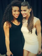 Veronica Lane and Total Divas cast member Jo-Jo Offerman (left).