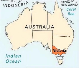 Victoria, Australia map