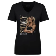 Women's 500 Level Black Stacy Keibler Pose V-Neck T-Shirt