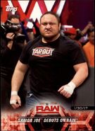 2018 WWE Road to WrestleMania Trading Cards (Topps) Samoa Joe (No.13)