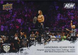 58 HANGMAN ADAM PAGE 2022 Upper Deck AEW Wrestling