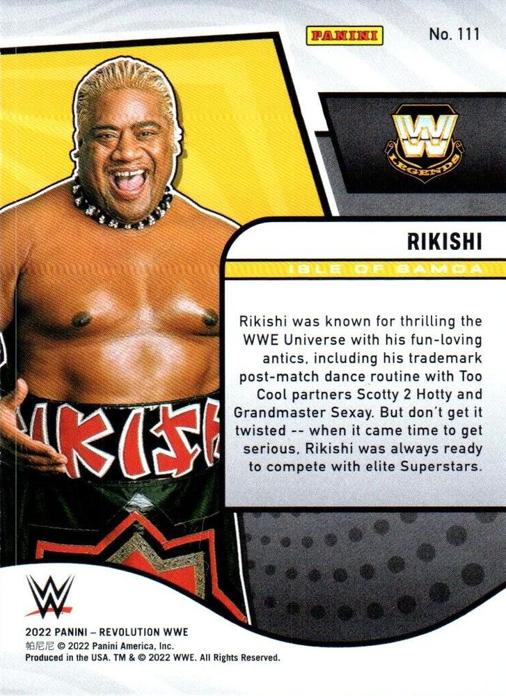 2022 WWE (Panini Revolution) Rikishi (No.111) | Pro Wrestling | Fandom