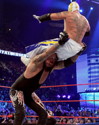 Undertaker. Image throwing Mysterio