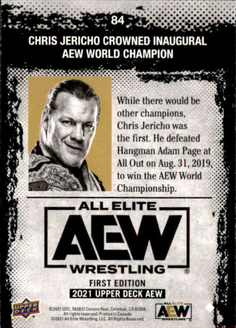 2021 AEW (Upper Deck) Chris Jericho (No.84) | Pro Wrestling | Fandom