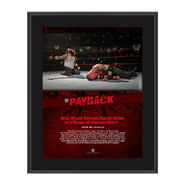 Bray Wyatt Payback 2017 10 x 13 Commemorative Photo Plaque