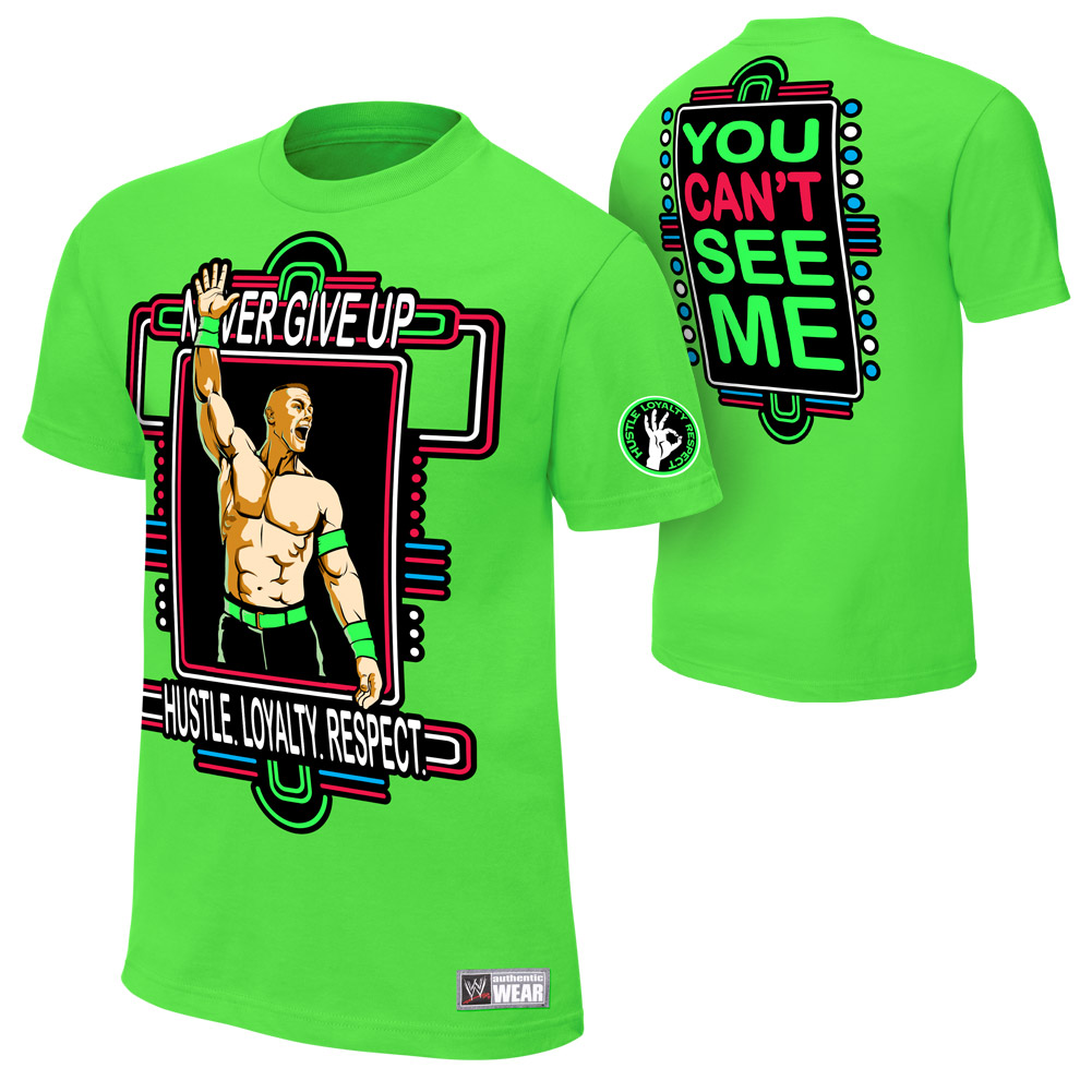 John Cena "Neon Green" TShirt Pro Wrestling Fandom