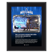 Triple H WrestleMania 38 10x13 Commemorative Plaque