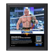 Brock Lesnar 15 x 17 Framed Plaque w/ Ring Canvas