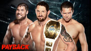 Wade Barrett (c) vs. Curtis Axel vs. The Miz